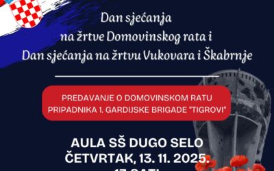 Predavanje povodom Dana sjećanja na žrtve Domovinskog rata