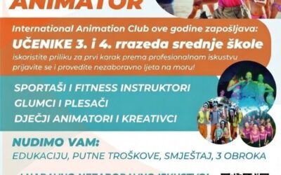 TURISTIČKI ANIMATOR (m/ž) – LJETO 2026.